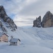 Rifugio Locatelli e le tre Cime di Lavaredo in inverno - Autore: Manuel Pilla
