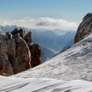 Marmolada with a snow-covered Punta Rocca – Author: Mario Vidor