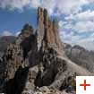 View of the Torri di Vajolet – picture taken by the Re Alberto mountain hut | Author: Mario Vidor